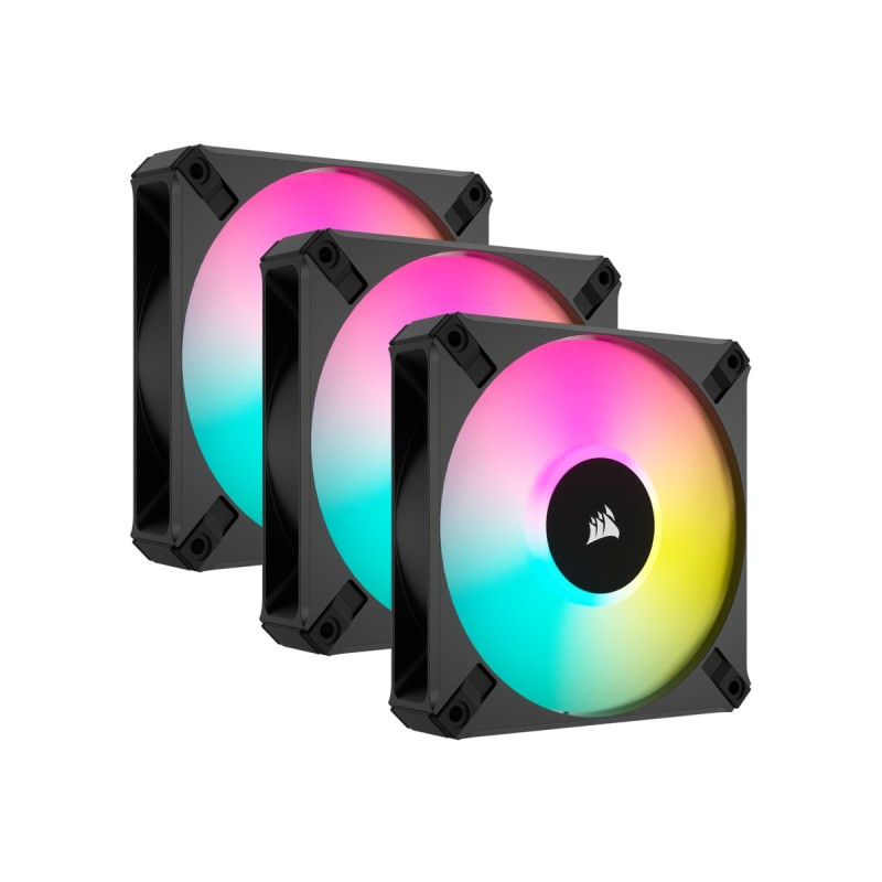 iCUE AF120 RGB ELITE - Gehauselufter - 120 mm - Schwarz (Packung mit 3)